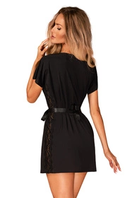 Obsessive Diyosa peignoir Nocna peniuar, czarny