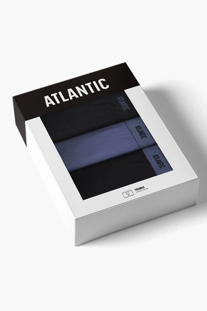 Atlantic 3MH-0111 3-pack Majtki bokserki, czarny/denim/czarny