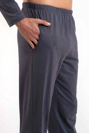 Italian Fashion Lars dł.r. dł.sp. Nocna piżama, grafit