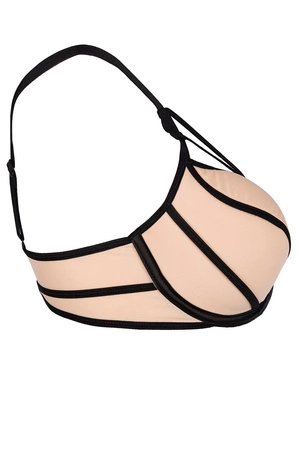 Axami V-7001 Zephyr Biustonosz push-up, beżowo-czarny