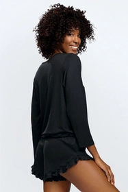 Dkaren Ronnie Nocna komplet koszulka + szorty, czarny