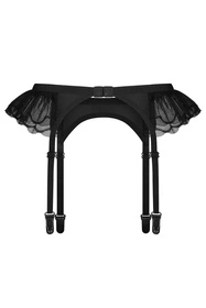 Obsessive Stelisa garter belt Pas do pończoch niski, czarny