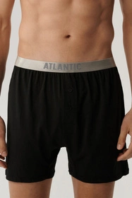 Atlantic BMB-005 Majtki bokserki, czarny