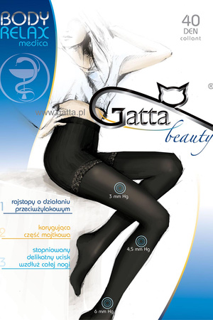 Gatta Body Relaxmedica 40 Wyr�b po�czoszniczy rajstopy, nero