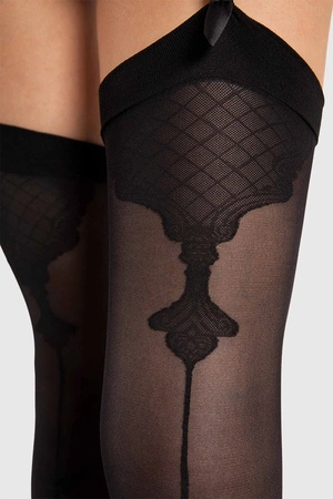 Fiore Vanity 40 den Wyrób pończoszniczy pończochy do pasa, black