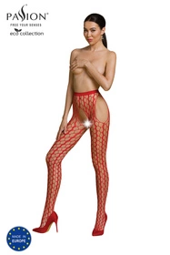Passion ECO S007 Wyrób pończoszniczy rajstopy, red