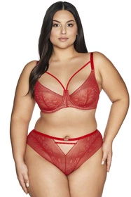 Ava 2127 Crown Majtki figi, red