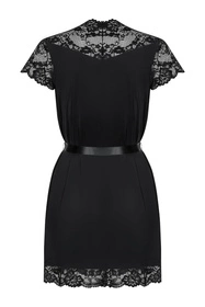 Obsessive 810-PEI-1 Nocna peniuar, czarny