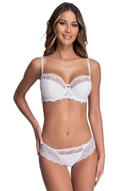 Ava 1030 Novato Maxi Biustonosz półusztywniany, biały