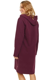 Doctor Nap SMZ.7107 Nocna szlafrok, burgundy