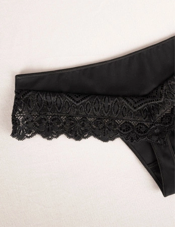 Wol-Bar Sirtaka Majtki szorto-stringi, czarny