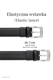 Vivisence PM002 Pasek skórzany, czarny