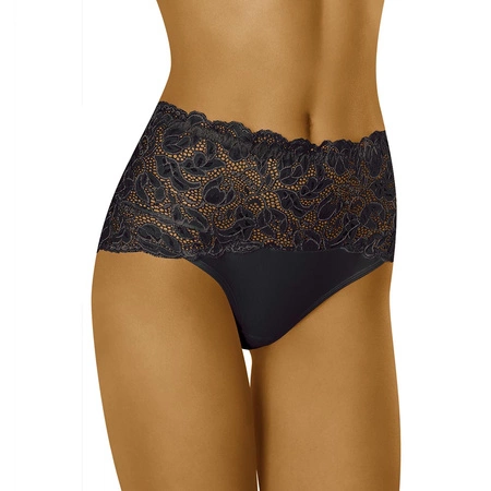 Wol-Bar Teri Majtki wysokie figi, czarny