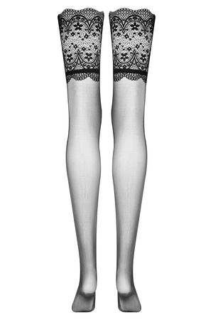 Beauty Night Obsidian stockings BN6752 Wyrób pończoszniczy pończochy do pasa, black