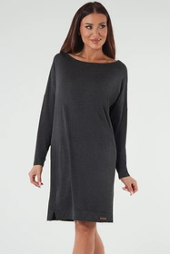 Italian Fashion Akord tunika dł.r. Sukienka homewear, c.melanż