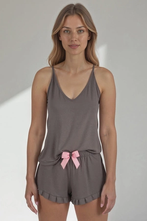 Vivisence 2044 Nocna komplet top + szorty, szary