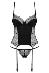 Obsessive Sharlotte corset Gorset sexy, czarny