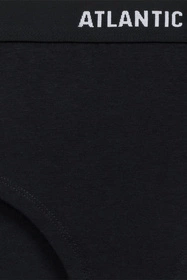 Atlantic 3CLP-009 3-pack Majtki wysokie figi, czarny/różowy/szary melanż