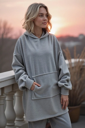 Vivisence 5029 Nocna szlafrok, jasnoszary