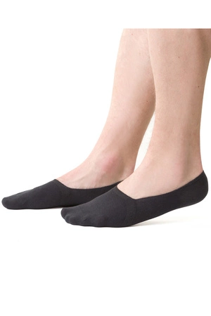 Steven 058 MEN stopki bawełniane Skarpety stopki, grafitowy 005