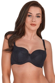 Gaia 758 Micaela Biustonosz usztywniany, czarny 2