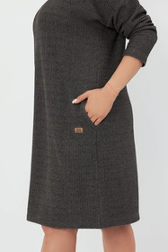 Italian Fashion Avira tunika dł.r. Sukienka homewear, c.melanż