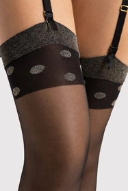 Fiore Luxe 15 DEN O4100 Wyrób pończoszniczy pończochy do pasa, black