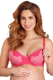 Lupo 1675 Biustonosz do karmienia, amarantowy