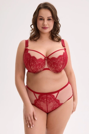 Gaia 1273P Aina Majtki figi, czerwony-mokka