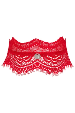 Obsessive Bergamore choker Akcesoria do biustonosza choker, czerwony
