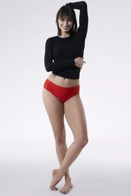 Julimex Simple panty Majtki figi, czerwony