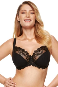 Gorteks Libby/B3 Biustonosz półusztywniany, czarny