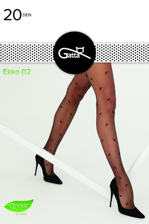 Gatta Ekko 02 20 DEN Wyr�b po�czoszniczy rajstopy, nero