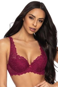 Mat 053/22 Carmela Biustonosz usztywniany, burgund