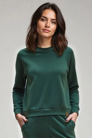 Vivisence 9004 Bluza nierozpinana, zielony