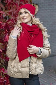 Vivisence 7042 Nakrycie głowy czapka, czerwony