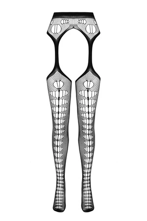 Passion ECO S008 Wyrób pończoszniczy pończochy z pasem, black