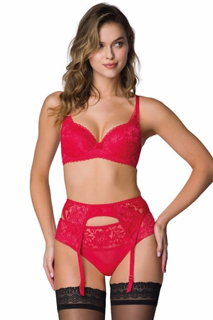 Mat 0115/11 Hannah Biustonosz push-up, czerwony