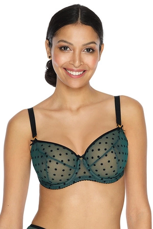 Bella Misteria 23-48 Szmaragdowa głębia Biustonosz miękki, zielony