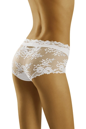 Wol-Bar Diamond 3515 Majtki wysokie figi, biały