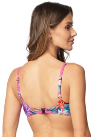 Vivisence 3222 Kostium kąpielowy biustonosz push-up, różowe kwiaty