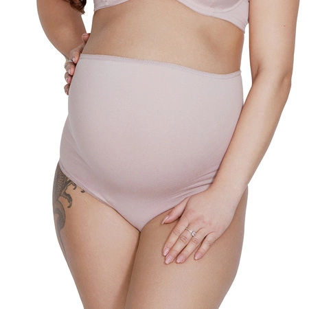 Mitex Mama Belly Majtki wysokie figi, powder pink