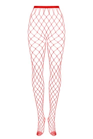 Obsessive S812 stockings Wyrób pończoszniczy rajstopy, czerwony