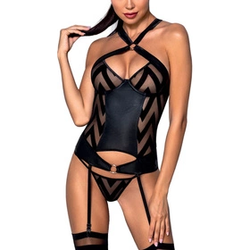 Passion Hima corset Gorset sexy, black