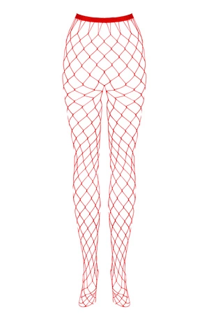 Obsessive S812 stockings Wyrób pończoszniczy rajstopy, czerwony