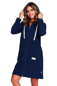 Doctor Nap SMZ.7364 Nocna szlafrok, navy blue