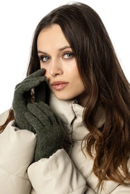 Vivisence 7208 Rękawiczki dzianinowe, zielony melanż