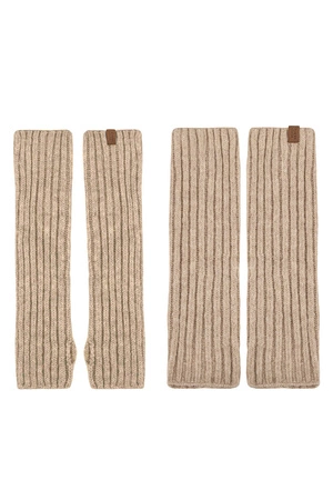 Vivisence 7301Kmpl Komplet ocieplacze, beżowy