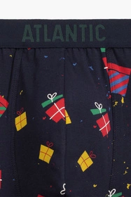 Atlantic 2GMH-023 2-pack Majtki bokserki, granatowy/zielonoszary