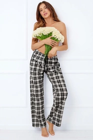 Italian Fashion Klara dł.sp. Spodnie dres, druk/biały